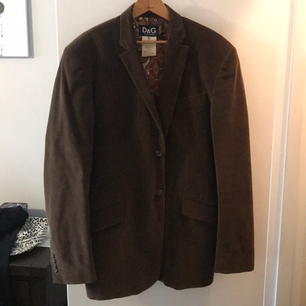 D&G brown corduroy blazer